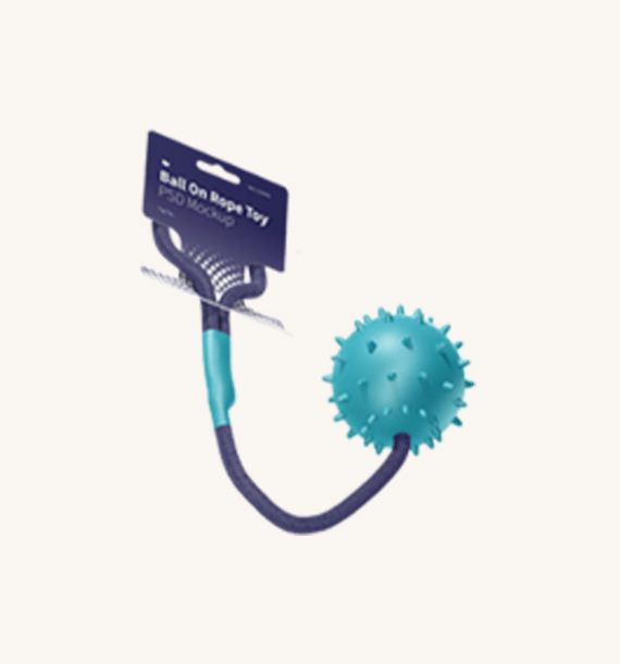Ball on rope toy